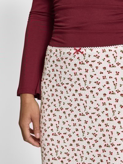 Noisy May Spódnica midi z ozdobną kokardą model ‘STELLA’ Biały 3