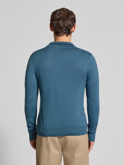Paul Smith Regular Fit Strickjacke aus reiner Wolle Blau 5