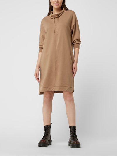 Fransa Kleid mit überschnittenen Schultern Modell 'Samona' Camel 1