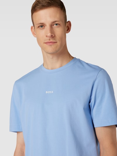 BOSS Orange Relaxed Fit T-Shirt mit Label-Detail Hellblau 3