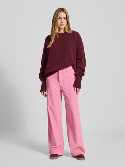 LOLLYS LAUNDRY Wide Leg Cordhose mit Eingriff- und Gesäßtaschen Modell 'Florida' Pink 1