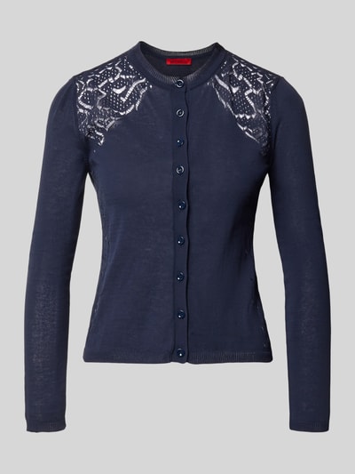 MAX&Co. Slim Fit Sweatjacke aus reiner Baumwolle Modell 'FIACRE' Marine 2