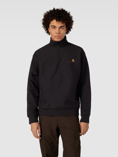 Carhartt Work In Progress Sweatshirt met opstaande kraag en ritssluiting Zwart - 4