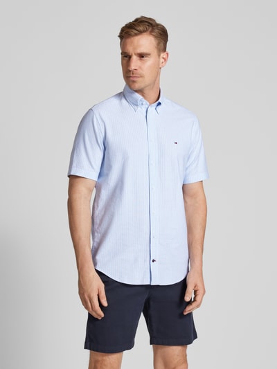 Tommy Hilfiger Tailored Vrijetijdsoverhemd met streeppatroon Bleu - 4