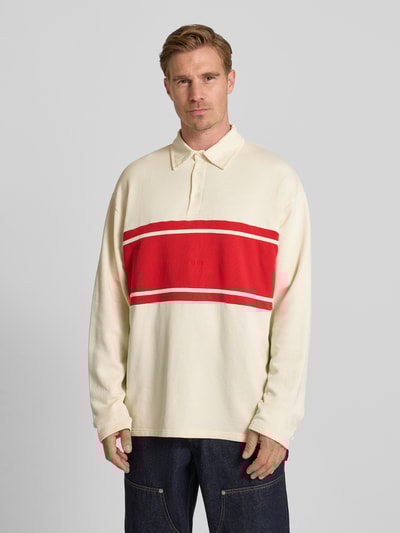 Forét Langarmshirt aus Escorial Wolle mit Polokragen Modell 'MATCH' Offwhite 4