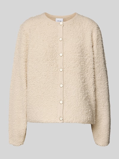 Vila Kurtka z dzianiny z okrągłym dekoltem model ‘PAZA’ Beżowy 2