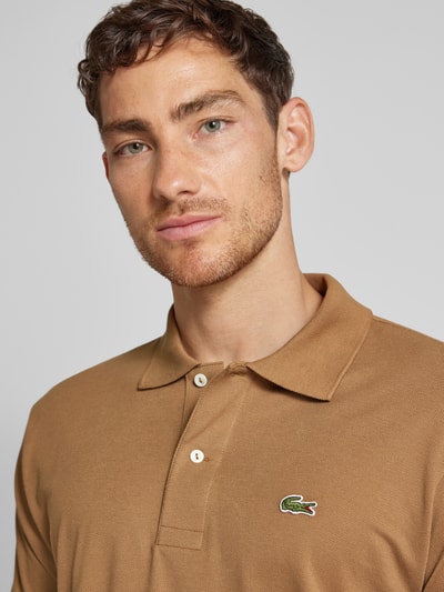 Lacoste Koszulka polo o kroju classic fit z detalem z logo model ‘CORE’ Beżowy 3