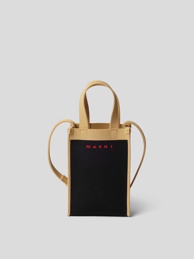 Marni Umhängetasche in Two-Tone-Machart Schwarz 4