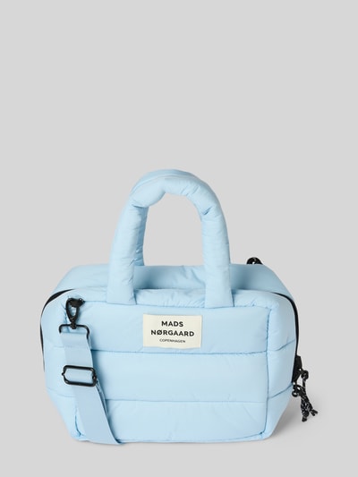 MADS NØRGAARD Umhängetasche mit Label-Patch und verstellbarem Schultergurt Hellblau 2