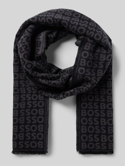 BOSS Sjaal van pure viscose, model 'TADIC' Zwart - 1