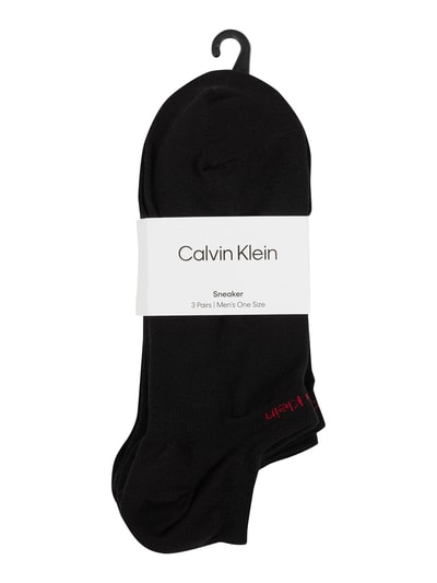 CK Calvin Klein Sneakersocken im 3er-Pack Black 2