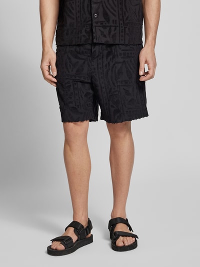 JOOP! Jeans Regular Fit Shorts mit Strukturmuster Modell 'Ioakim' Black 4