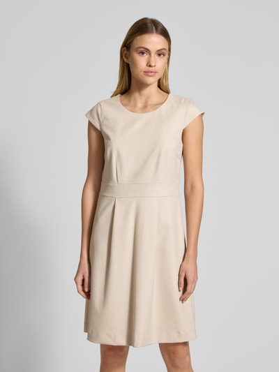 More & More Knielanges Kleid mit Strukturmuster Beige 4