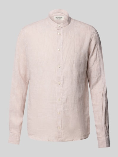 Casual Friday Slim fit vrijetijdsoverhemd van linnen, model 'Anton' Steengrijs - 2