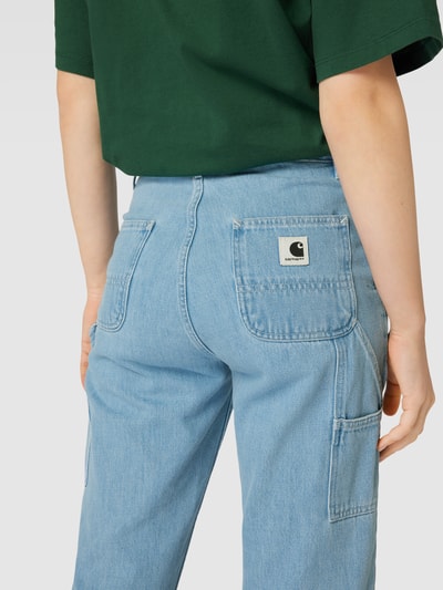 Carhartt Work In Progress Jeans mit Label-Patch Modell 'PIERCE' Blau 3