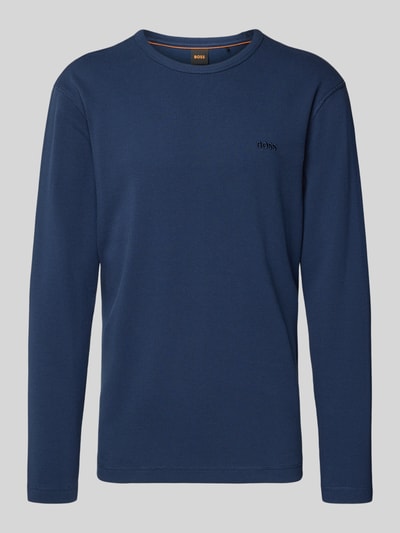 BOSS Orange Regular fit shirt met lange mouwen van katoenmix, model 'TEMPESTO' Marineblauw - 2
