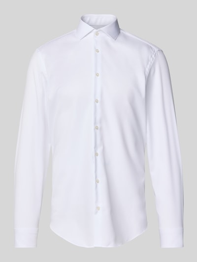 Jake*s Slim Fit Business-Hemd mit Haifischkragen Weiss 2