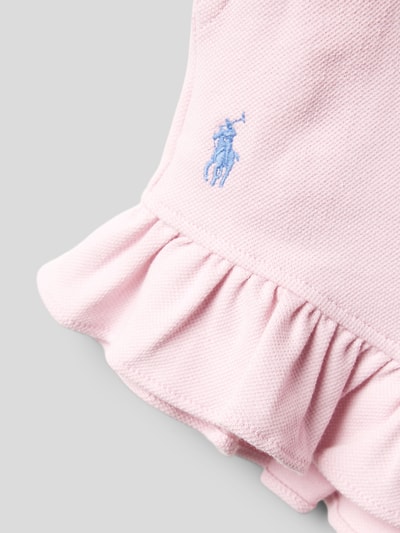 Polo Ralph Lauren Kids Szorty o kroju regular fit z dołem obszytym falbaną Jasnoróżowy 2