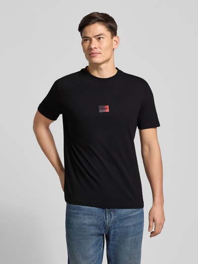 HUGO Regular fit T-shirt van puur katoen model 'DANOTIE' Zwart - 4