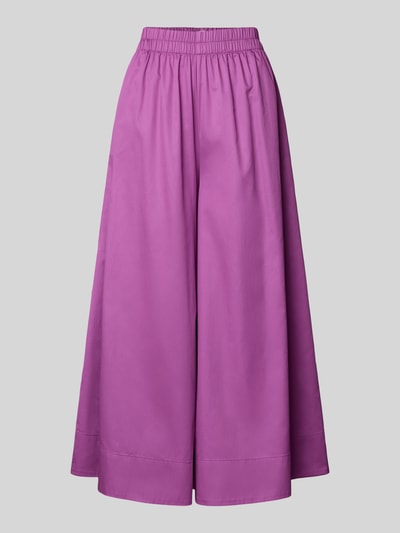 Christian Berg Woman Broek met wijde pijpen en elastische band Paars - 2