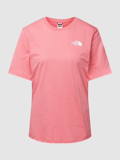 The North Face T-shirt z nadrukiem z logo model ‘RELAXED SIMPLE DOME’ Mocnoróżowy 2