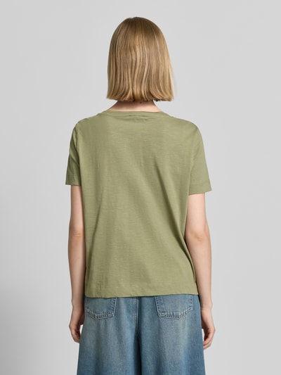 s.Oliver RED LABEL Relaxed Fit T-Shirt aus reiner Baumwolle Khaki 5