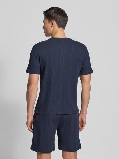 BOSS Regular Fit T-Shirt aus Baumwoll-Mix Marine 5