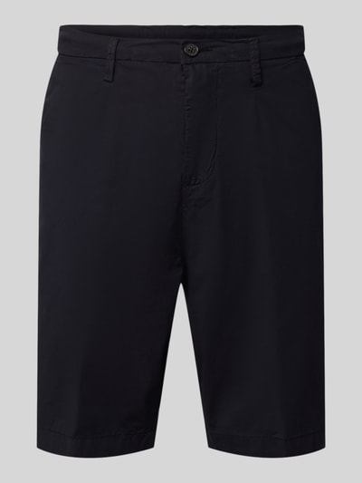 Produktfoto, Hose mit Gesäßtaschen von MARKUP aus Reine Baumwolle in Dunkelblau, Regular-Fit, Knopf-Reißverschluss, Bundweite 48 cm, Innenbeinlänge 72 cm, für Herren.