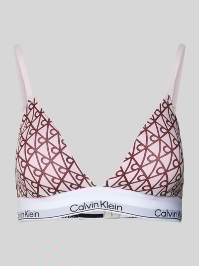 Calvin Klein Underwear Triangel-BH mit elastischem Logo-Bund Rosa 1