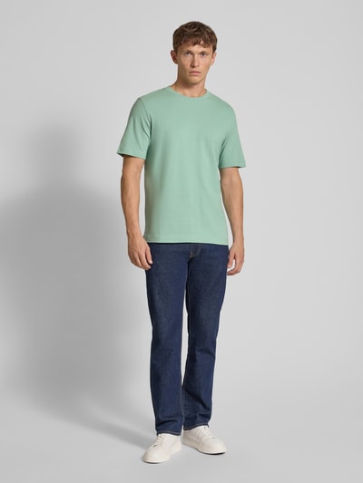 Tom Tailor T-shirt o kroju regular fit z mieszanki bawełny Miętowy 1