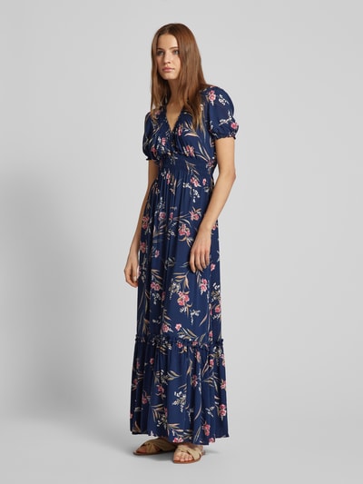 Apricot Maxi-jurk met V-hals Marineblauw - 1