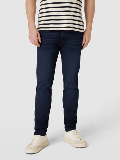 bugatti Slim fit jeans in effen design Donkerblauw gemêleerd - 4