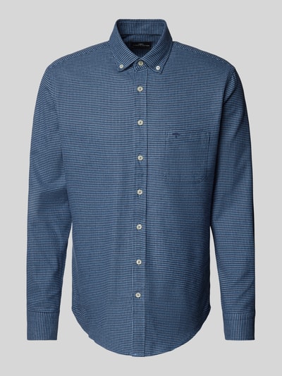 Fynch-Hatton Regular Fit Flanellhemd mit Button-Down-Kragen Hellblau 2