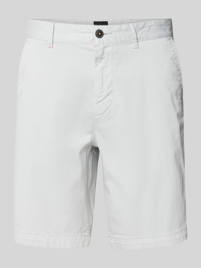 BOSS Orange Slim Fit Chinoshorts mit Gürtelschlaufen Hellgrau 2