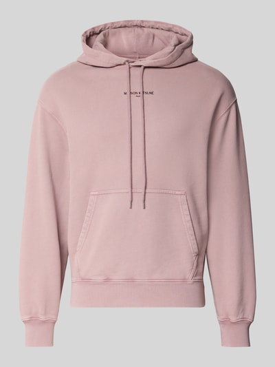 Produktfoto, Hoodie aus Baumwoll-Mix von MAISON KITSUNÉ, heren hoodie van katoenmix, los model, capuchon met tunnelkoord, kangoeroezak, ribboorden, ruglengte maat M 65 cm