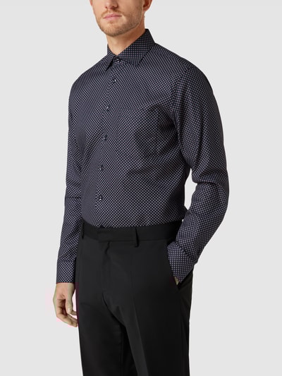 SEIDENSTICKER REGULAR FIT Business-Hemd mit Allover-Muster Modell 'New Kent' Rot 4