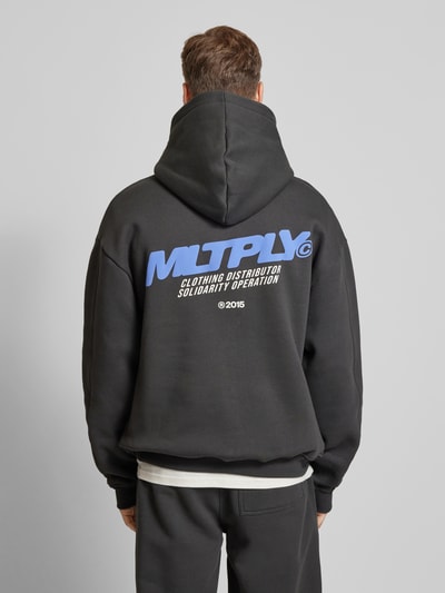 Multiply Apparel Oversized Hoodie mit Label-Print Black 5