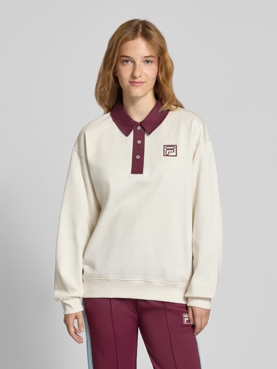 FILA Loose fit sweatshirt, model 'LAGRIO' Offwhite gemêleerd - 4