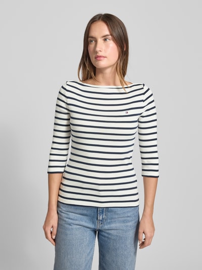 Tommy Hilfiger Slim fit T-shirt van puur katoen Wit - 4