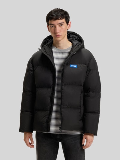 Hugo Blue Relaxed Fit Steppjacke mit Kapuze Modell 'BODO' BLACK 4