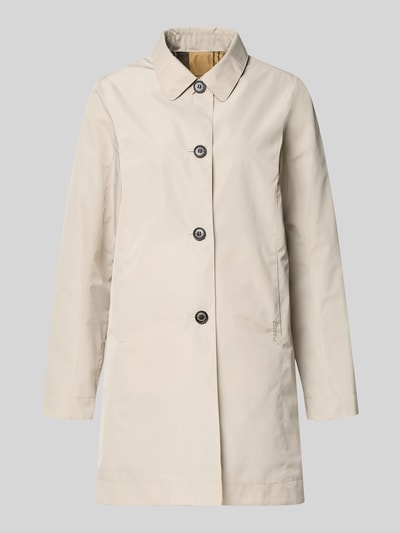 Produktfoto, Regular Fit Funktionsjacke mi Umlegekragen von Barbour, krój regular fit, efekt: jednolity kolor, wykładany kołnierz, długi rękaw, hydrofobowy, wpuszczane kieszenie boczne, kieszeń wewnętrzna, aplikacja z wyhaftowanym logo, zapięcie: listwa guzikowa