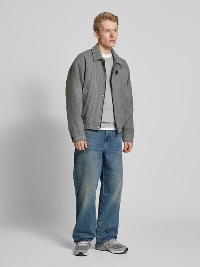 Jack & Jones Jack met strookzakken, model 'VERMONT' Lichtgrijs gemêleerd - 1