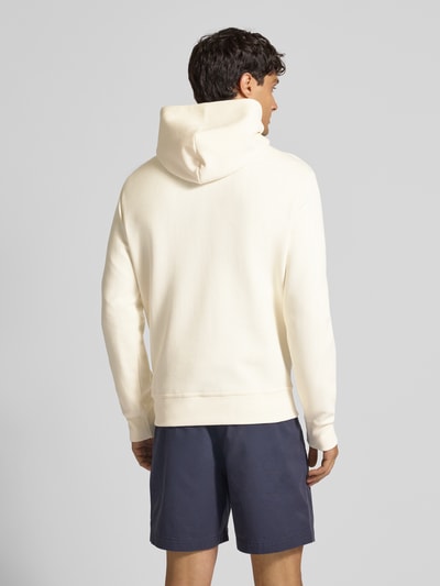 Polo Ralph Lauren Hoodie met labelstitching en kangoeroezak Offwhite - 5