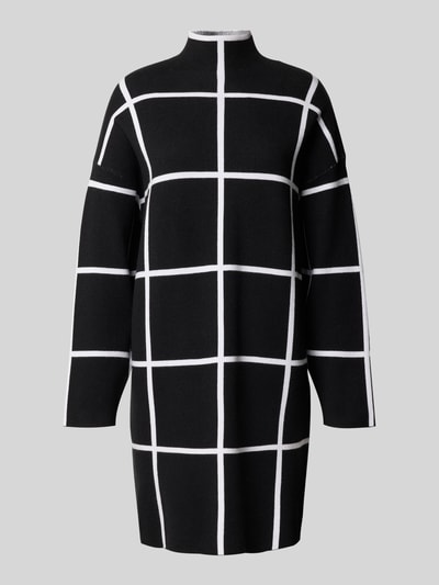 Apricot Minikleid mit Stehkragen Black 2