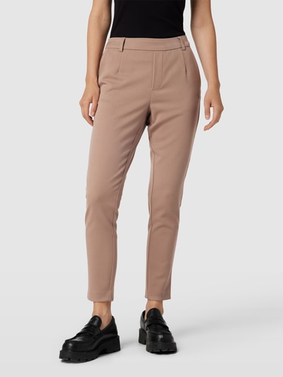 Vila Stoffen broek met Franse steekzakken, model 'VARONE' Taupe - 4