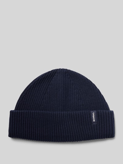 MCNEAL Czapka beanie z detalem z logo Granatowy 1