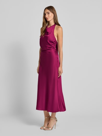 Hey Kyla Sukienka koktajlowa z wiązaniem z tyłu Wiśniowy 1