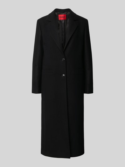 HUGO Comfort Fit Wollmantel mit 2-Knopf-Verschluss Modell 'MOJENI' Black 2