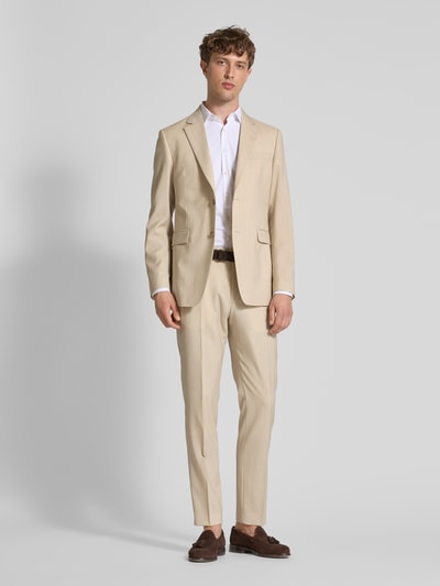 Tiger of Sweden Slim Fit 2-Knopf-Sakko mit Pattentaschen Modell 'Justin' Sand 1