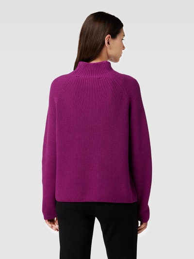 Marc O'Polo Strickpullover mit Stehkragen Fuchsia 5